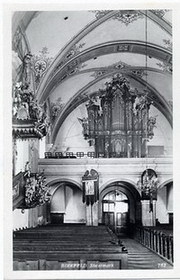 Innenraum Kirche um 1910